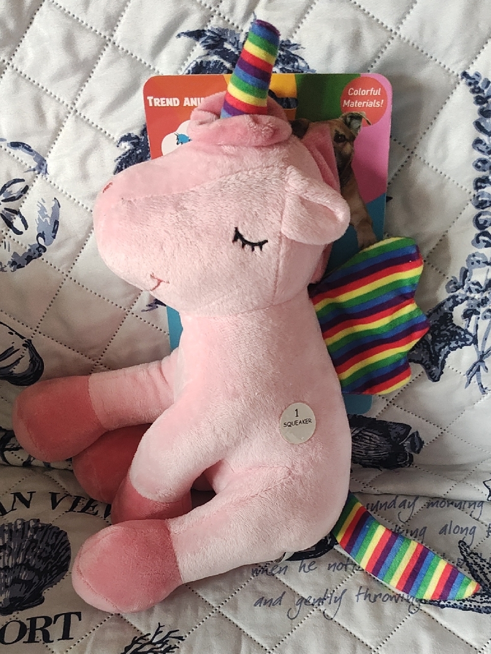 PETS: RAINBOW 🌈 UNICORN 🦄 DOG TOY